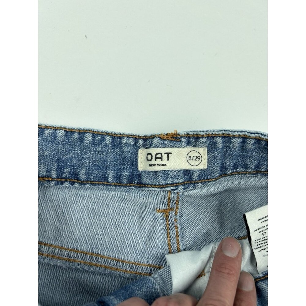 Oat New York Jeans Women's 8/29 Wide Leg Cloud Luxe Denim Medium Wash - Picture 12 of 16